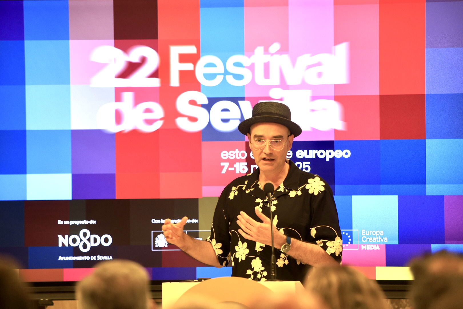 José Luis Ágreda en la presentación del 22º Festival de Sevilla