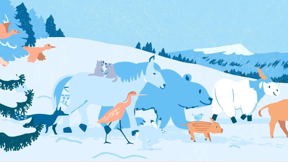 Fotograma de "La gran Navidad de los animales"